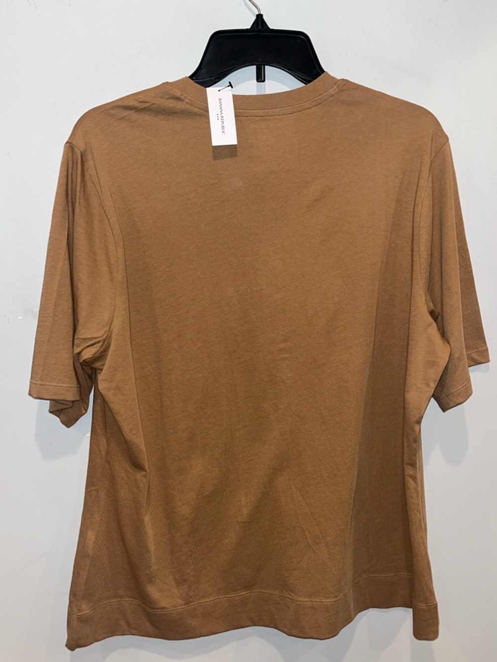 Banana Republic Women’s Tan Brown Henley Short Sleeve Shirt Size XL NWT - Picture 7 of 10